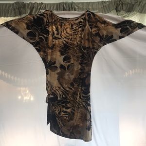 Like new tan multicolor dress.